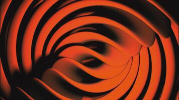Blue and orange swirling lines. Design. Swirled colored lines made in 3d format. video