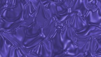 Colored metallic liquid boils on surface. Design. 3D liquid with ripples on surface and metallic texture. Moving ripples of metallic colored liquid video