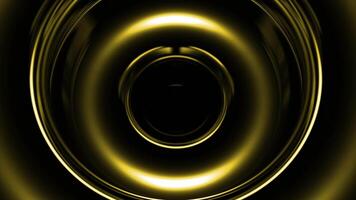 Pulsating 3d circles with rotating waves. Design. Waves of 3D pulsations with rotating circles. Pulsating circles for musical insertion or spatial jump video