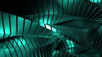 Blue and brown illuminated lines. Design. Glowing lines made of rectangles in cartoon animation. video