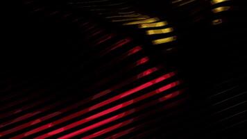 Animation of rows of colorful yellow and red stripes. Design. Colorful wave gradient animation. video