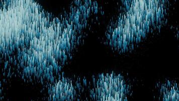 Black background with glitter. Design. Flying sequins made in computer graphics . video