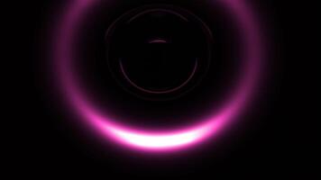 3D circles pulsate and move with wave rotation. Design. 3D circles moving in stream of pulsations. Circles with metallic luster pulsate and emit rotating waves video
