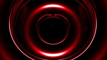 Pulsating 3d circles with rotating waves. Design. Waves of 3D pulsations with rotating circles. Pulsating circles for musical insertion or spatial jump video