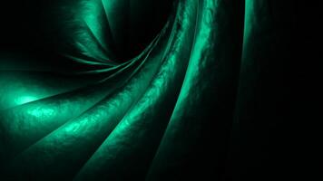 Green shiny running stripes. Design. Black background with moving in cartoon animation. video
