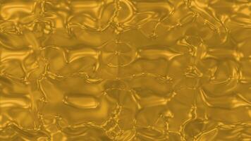 Moving flow of ripples on surface of colored liquid. Design. Morphing liquid moves with metallic shine and ripples. Moving ripples of colored 3d liquid video