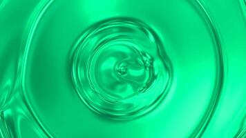 Moving circular waves on surface of liquid. Design. Abnormal movement of circles on surface of 3d liquid. Rewinding of moving waves on surface of liquid video