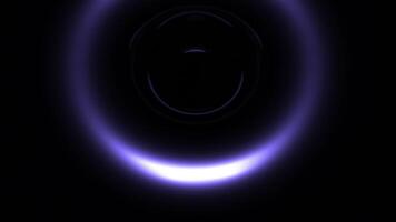 3D circles pulsate and move with wave rotation. Design. 3D circles moving in stream of pulsations. Circles with metallic luster pulsate and emit rotating waves video
