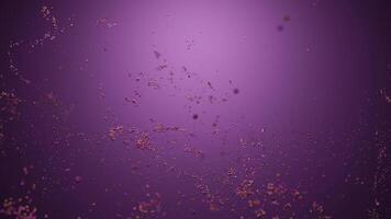 Crumbling glitter. Design. A bright glitter made in computer graphics that flies apart. video