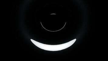 Abstract sticky funnel in endless motion. Design. Liquid substance with moving circles. video