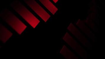 Black background with moving stripes. Design. Yellow and red lines that twitch in 3d format. video