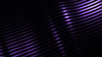 3D wave on striped background with lines. Design. Beautiful shine from waves on striped silky background. Metallic luster of silky waves of lines video