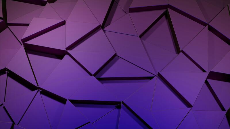 Purple triangular constructor. Design. Triangles made in computer ...