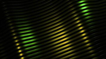 3D wave on striped background with lines. Design. Beautiful shine from waves on striped silky background. Metallic luster of silky waves of lines video