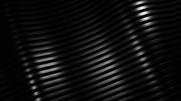 3D wave on striped background with lines. Design. Beautiful shine from waves on striped silky background. Metallic luster of silky waves of lines video