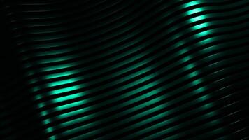 Striped background with moving waves. Design. Beautiful lines move in waves on black background. Striped lines with silky texture move in waves video