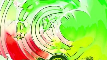 Abstract rainbow color rings rotating slowly. Motion. Spinning colorful gradient circular shapes. video