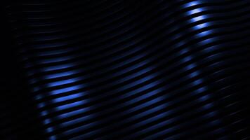 Striped background with moving waves. Design. Beautiful lines move in waves on black background. Striped lines with silky texture move in waves video
