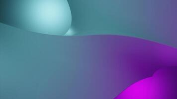 astratto agitando pendenza surreale sfondo. design. blu e rosa rotante elementi. video