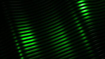 Striped background with moving waves. Design. Beautiful lines move in waves on black background. Striped lines with silky texture move in waves video