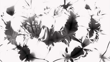Liquid pattern with effect of moving explosion. Design. Moving circular galaxies in liquid 3d pattern. Black spots move in explosive waves in liquid abstract pattern video