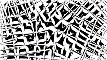 Monochrome crossed stripes, kaleidoscopic pattern. Design. Black and white lines looking like spider web. video