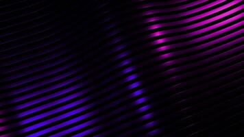 3D background with waves of iridescent lines. Design. Metal lines move in waves with colorful sheen. Silky waves of striped lines with changing colors video