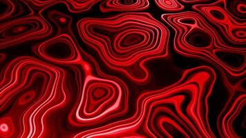 Bright pattern with oval lines in motion. Design. 3D pattern of moving fluid with topographic lines. Cyber liquid with topographic pattern video