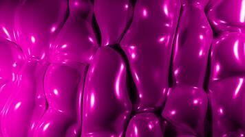 Rosa und lila 3d Hintergrund. Design. enorm Luftblasen Das zucken im anders Richtungen. video