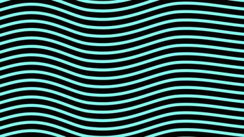 Striped background with distorted bend. Design. Bright background with stripes curves with visual illusion. Colored stripes with wavy curve on black background video