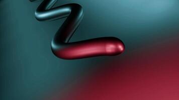 Optical illusion with a crawling snake. Design. Gradient colors, metallic glow. video