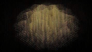 A yellow eruption of brilliance. Design. Black background with a bright glow made in 3d format. video