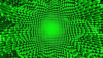 Green and turquoise background with small squares. Design. Black background with flying small squares made in cartoon animation. video