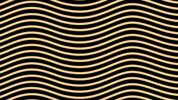 Striped background with distorted bend. Design. Bright background with stripes curves with visual illusion. Colored stripes with wavy curve on black background video