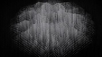 Black background with green and white crumbling glitter. Design. Dark background with fountains of sequins made in computer graphics. video