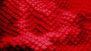 Geometric cyber field with 3d waves. Design. 3D waves of square columns move in virtual space. Virtual 3D background with moving waves columns video