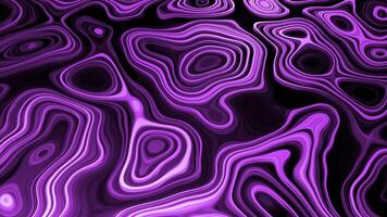 Bright pattern with oval lines in motion. Design. 3D pattern of moving fluid with topographic lines. Cyber liquid with topographic pattern video