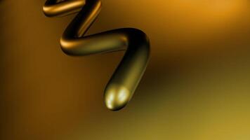 Optical illusion with a crawling snake. Design. Gradient colors, metallic glow. video