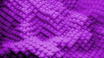 Geometric cyber field with 3d waves. Design. 3D waves of square columns move in virtual space. Virtual 3D background with moving waves columns video