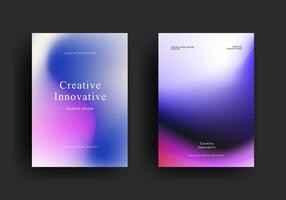 fluid gradient poster template with blue and purple color. futuristic retro covers design. Trendy front page design for Banner, Poster, Flyer, Invitation and Annual Report vector