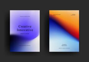 retro futuristic gradient poster template. futuristic retro covers design. Trendy front page design for Banner, Poster, Flyer, Invitation and Annual Report vector