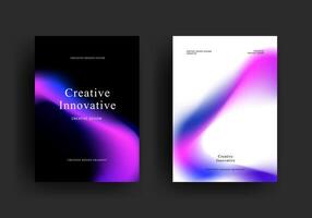 abstract gradient poster template. futuristic retro covers design. Trendy front page design for Banner, Poster, Flyer, Invitation and Annual Report vector
