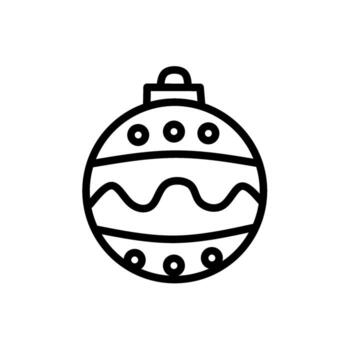 línea icono decorativo ligero bulbo mano dibujado estilo para Navidad decoración vector