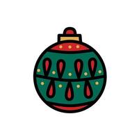 Unique Light Bulb Icons Hand Drawn Style Using Green, Red, and Yellow Colors vector