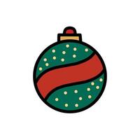 Light Bulb Icons Christmas Tree Decoration Hand Drawn Style Unique Motif vector