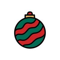 Light Bulb Icon with Wave Pattern, Decoration for Christmas or New Year Theme vector