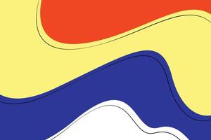 Abstract multicolor liquid shapes background. Colorful wavy shapes backdrop. Simple Fluid shapes composition. vector