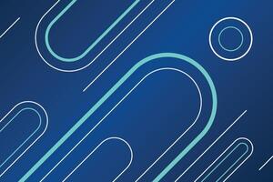 Abstract blue technology background. Geometric lines backdrop. Internet network connection, transfer data communication, cyber nano information. vector