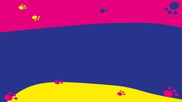 A vibrant abstract background featuring dynamic shapes in bright pink, blue, and yellow. Perfect for artistic projects, modern designs, and creative presentations. vector