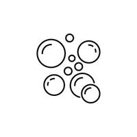 Bubble, Foam, Cleaning Simple Isolated Flat Icon. Suitable for infographics, books, banners and other designs vector